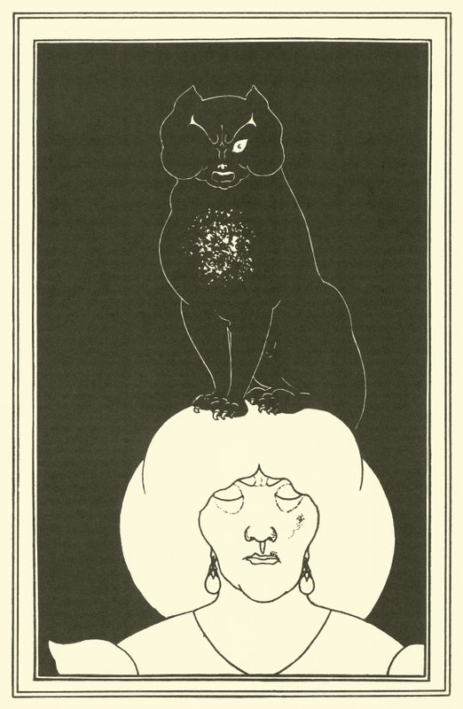 De zwarte kat door Aubrey Beardsley
