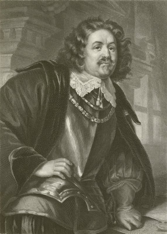 Octavio Piccolomini (gravure) door August Friedrich Pecht