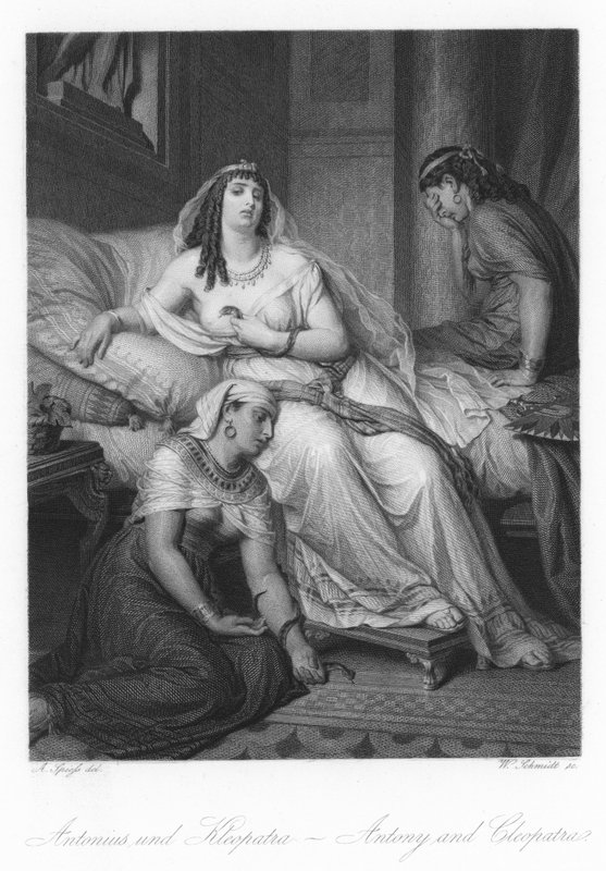 Scène uit Antony en Cleopatra door August Spiess