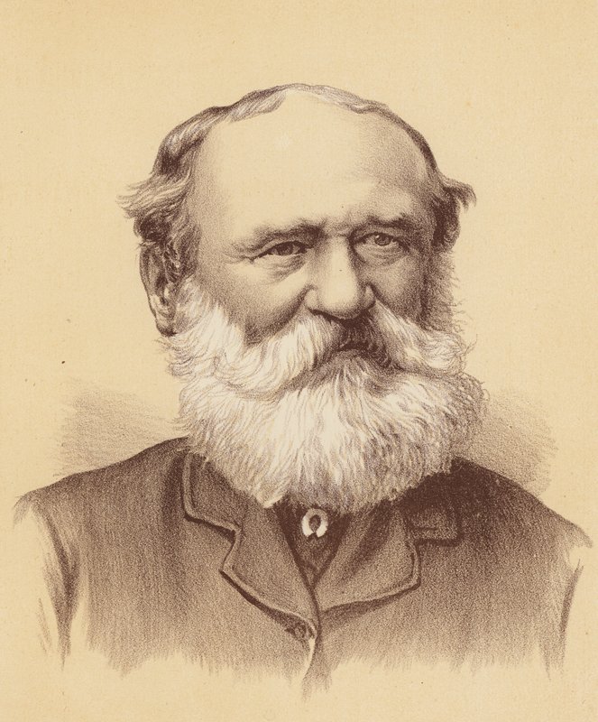 William M Christian, Esquire (kleur litho) door Australian School