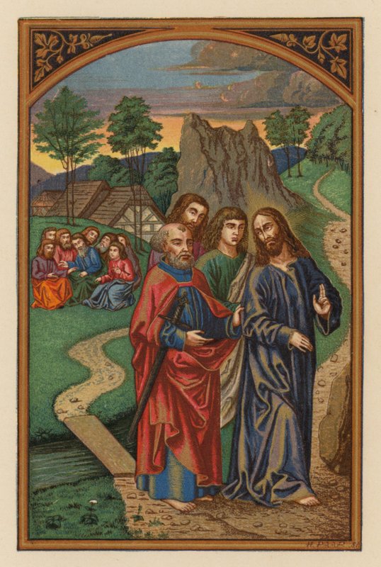 Jezus op de Olijfberg door Austrian School