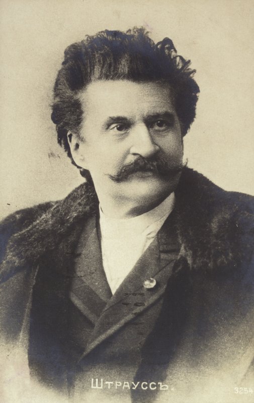 Portret van Johann Strauss II door Austrian School
