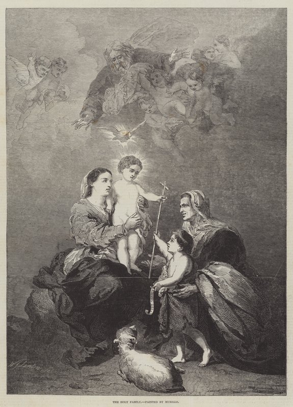 De Heilige Familie door Bartolomé Esteban Murillo