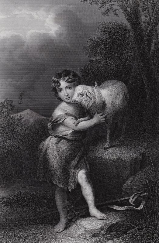 De jonge Johannes de Doper door Bartolomé Esteban Murillo