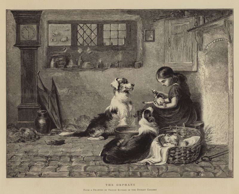 De wezen door Briton Riviere