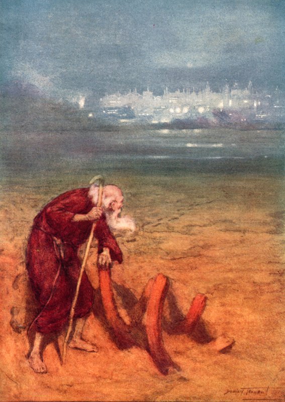 Het verloren land door C. Dudley (after) Tennant