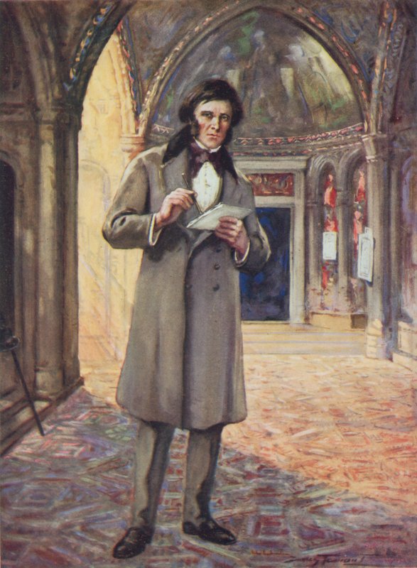 John Ruskin in Venetië door C. Dudley Tennant