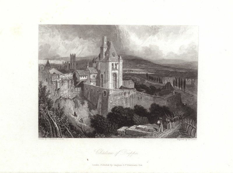Kasteel van Dieppe door C. Stanfield