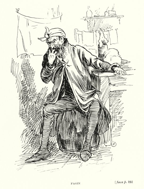 Dickens personage: Fagin (litho) door Captain Edward Henry Handley Read