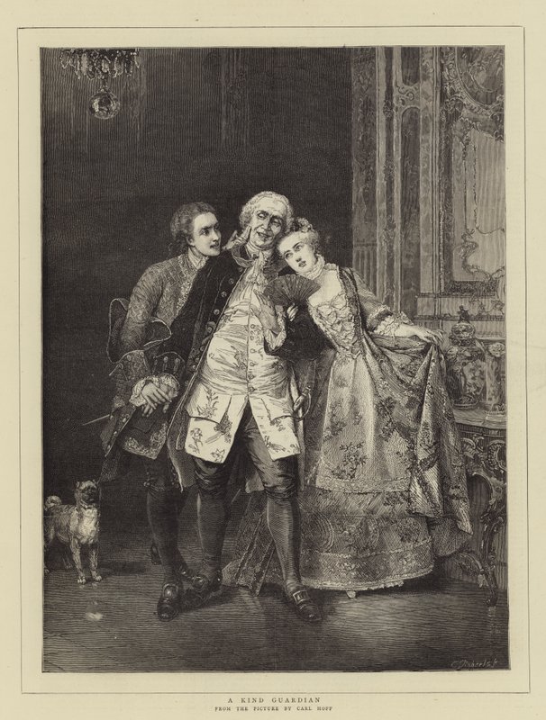 Een Vriendelijke Beschermer door Carl Heinrich Hoff