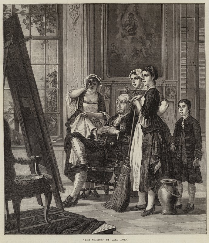 De Critici door Carl Heinrich Hoff