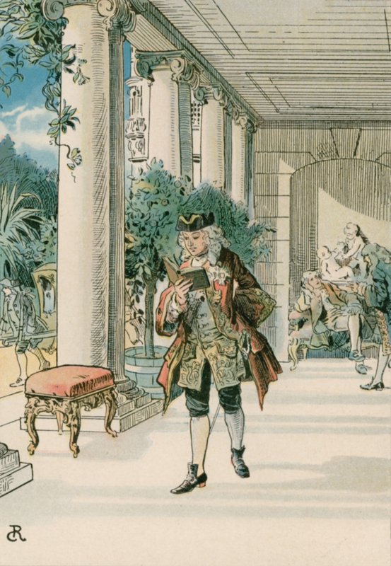 Frederik de Grote (1712-1786) in Rheinberg door Carl Rohling