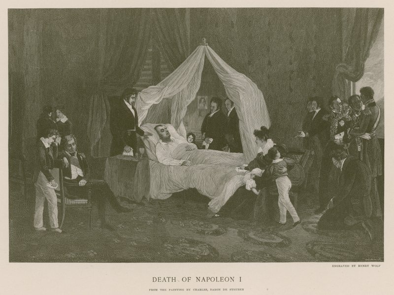 Dood van Napoleon I door Carl von Steuben