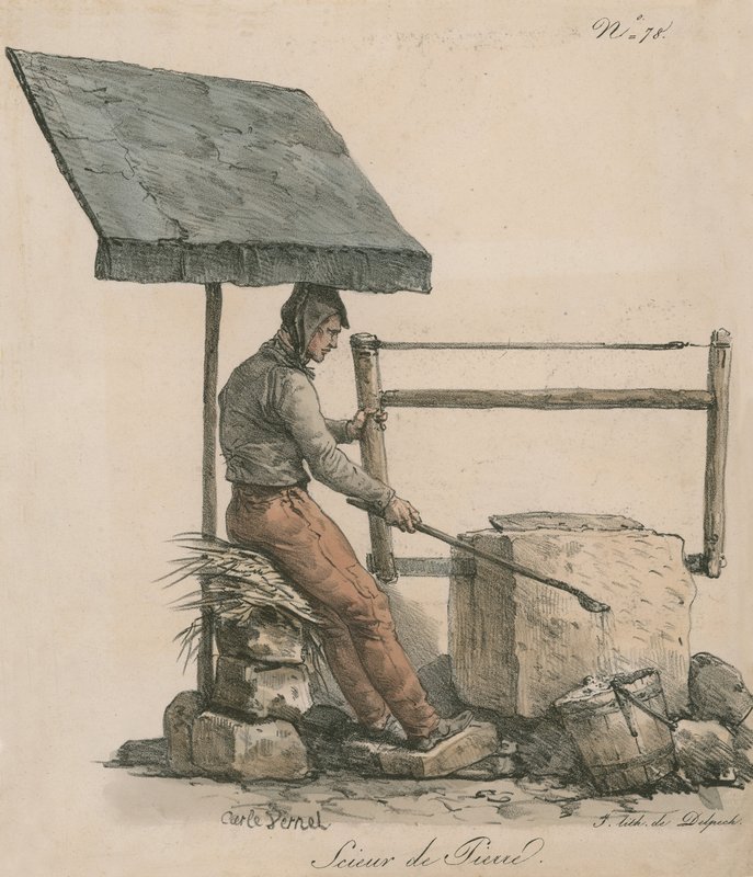 Steenhouwer door Carle Vernet