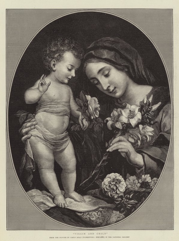 Maagd en Kind door Carlo Dolci