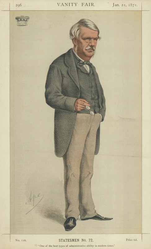 Lord John Lawrence (kleur litho) door Carlo Pellegrini