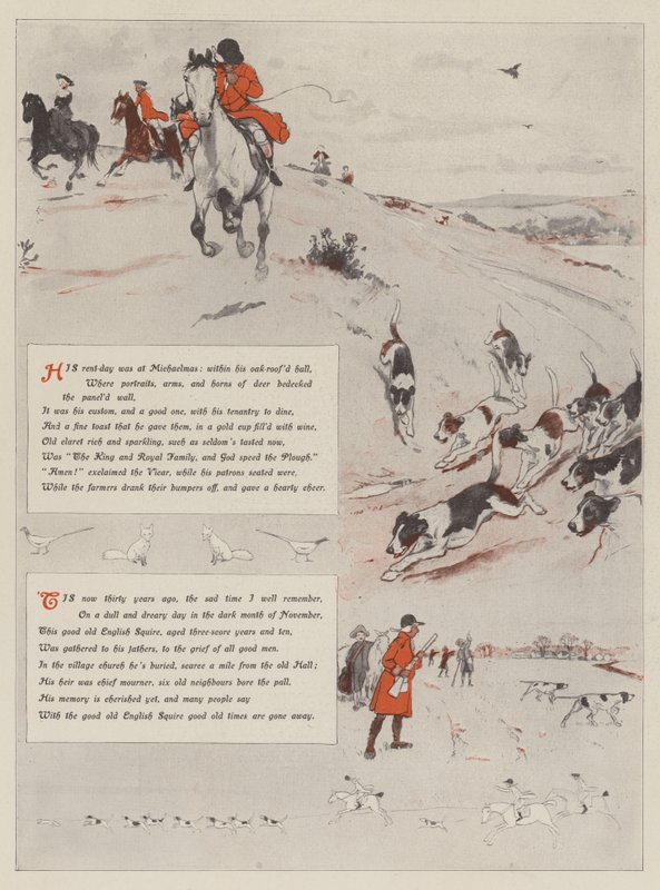 De Oude Engelse Squire door Cecil Charles Windsor Aldin