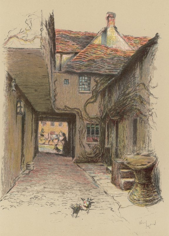 The Kings Head, Malmesbury door Cecil Charles Windsor Aldin