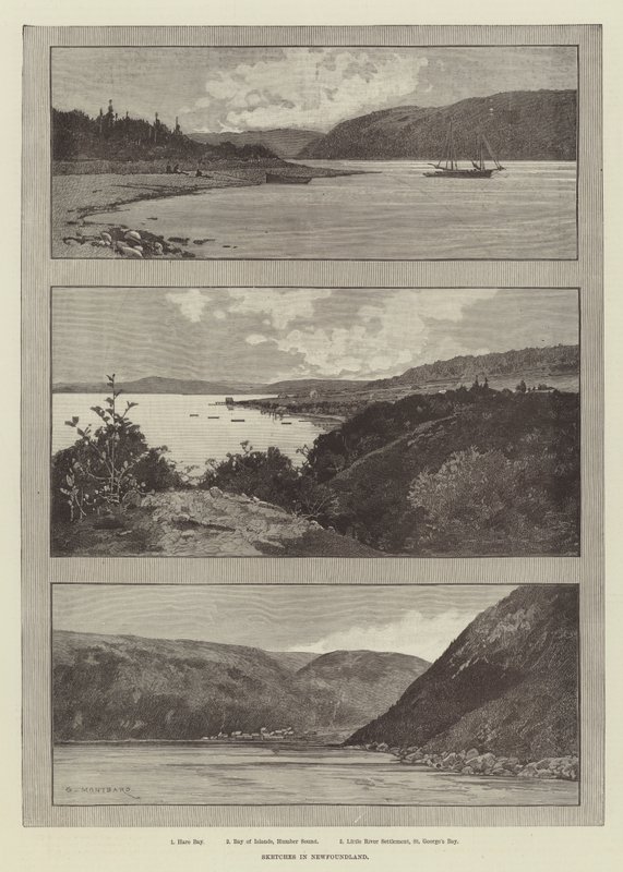 Schetsen in Newfoundland door Charles Auguste Loye