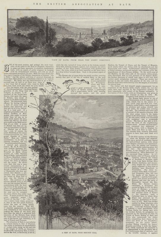 De Britse Vereniging in Bath door Charles Auguste Loye