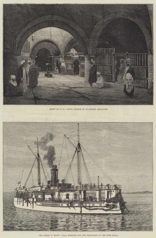 De crisis in Egypte door Charles Auguste Loye