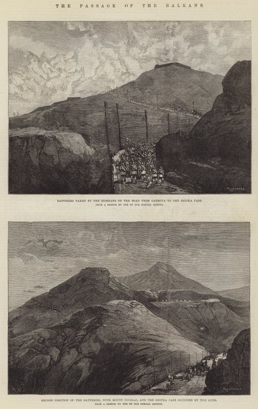 De oversteek van de Balkan door Charles Auguste Loye