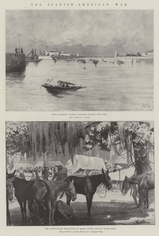 De Spaans-Amerikaanse oorlog door Charles Auguste Loye