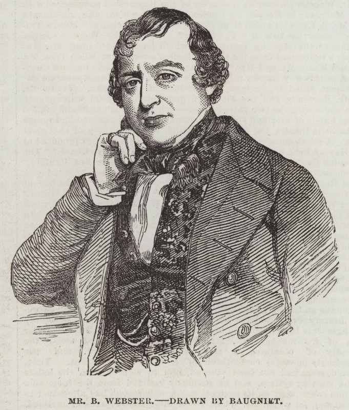 Mr B Webster door Charles Baugniet