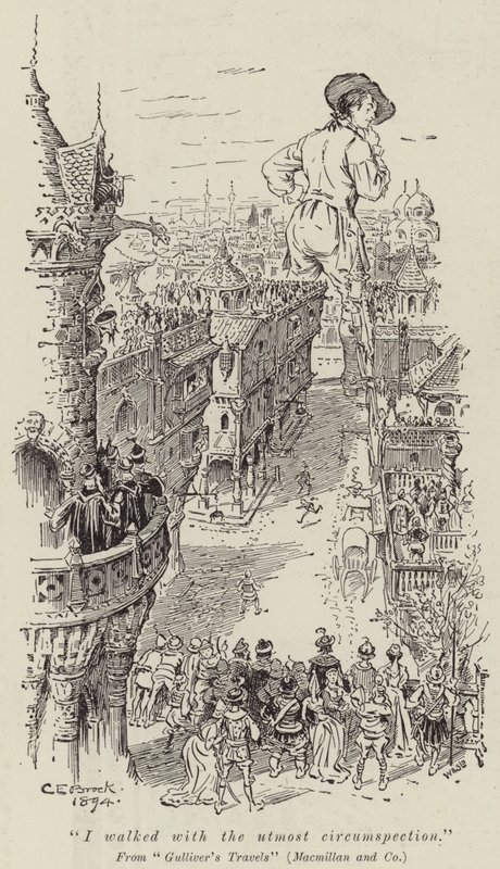 Ik liep met de grootste omzichtigheid door Charles Edmund Brock