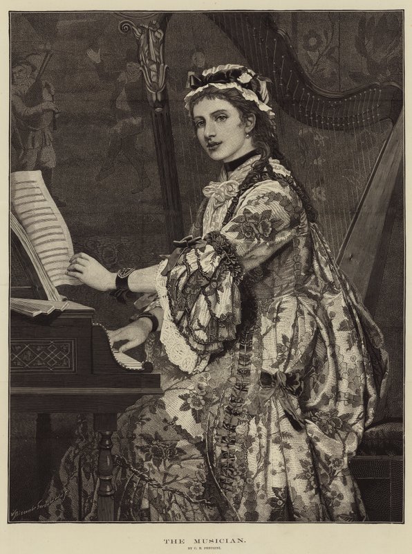 De Musicus door Charles Edward Perugini