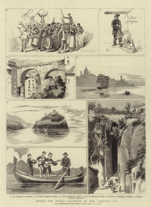 Wereldrondzeilen in de Ceylon, IV door Charles Edwin Fripp