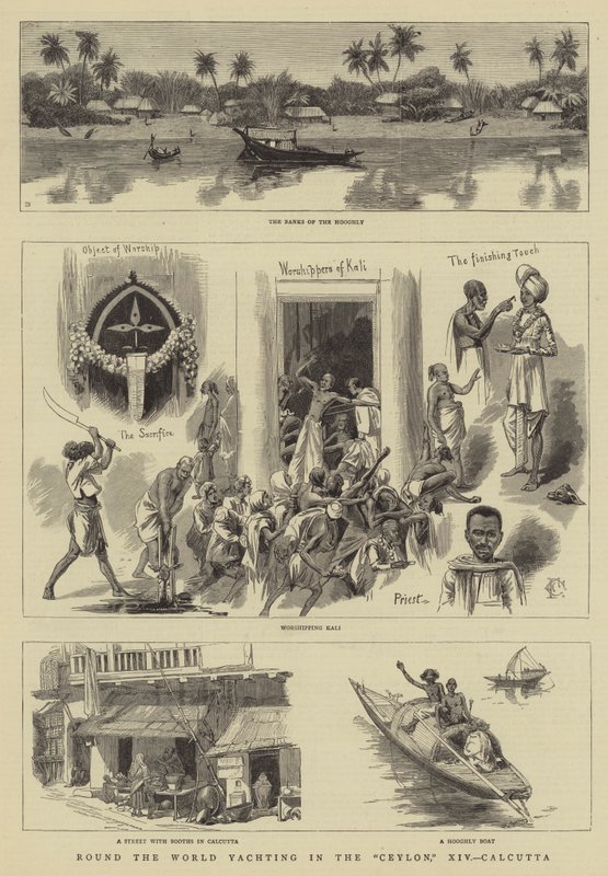 Rond de wereld zeilen in de Ceylon, XIV, Calcutta door Charles Edwin Fripp