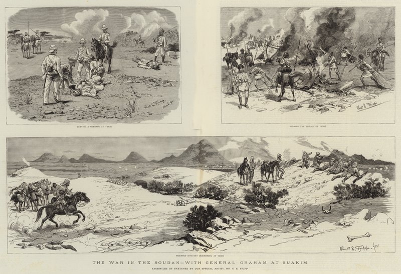 De oorlog in de Soedan, met generaal Graham in Suakim door Charles Edwin Fripp