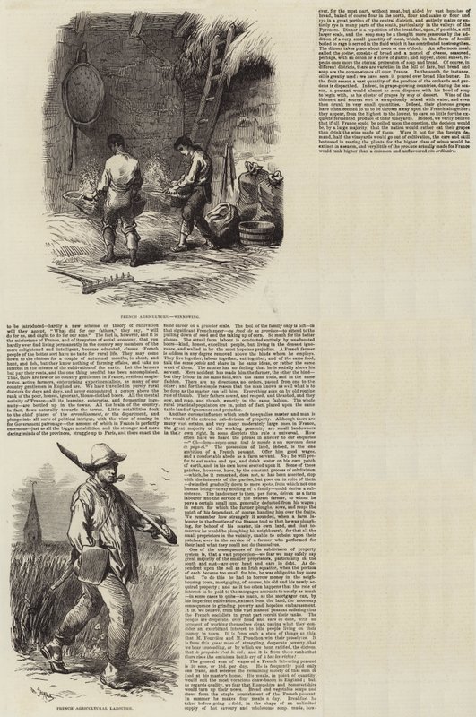 Landbouw in Frankrijk door Charles Emile Jacque