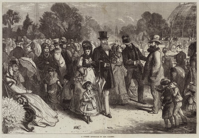 Een zomermiddag in Kew Gardens door Charles J. Staniland