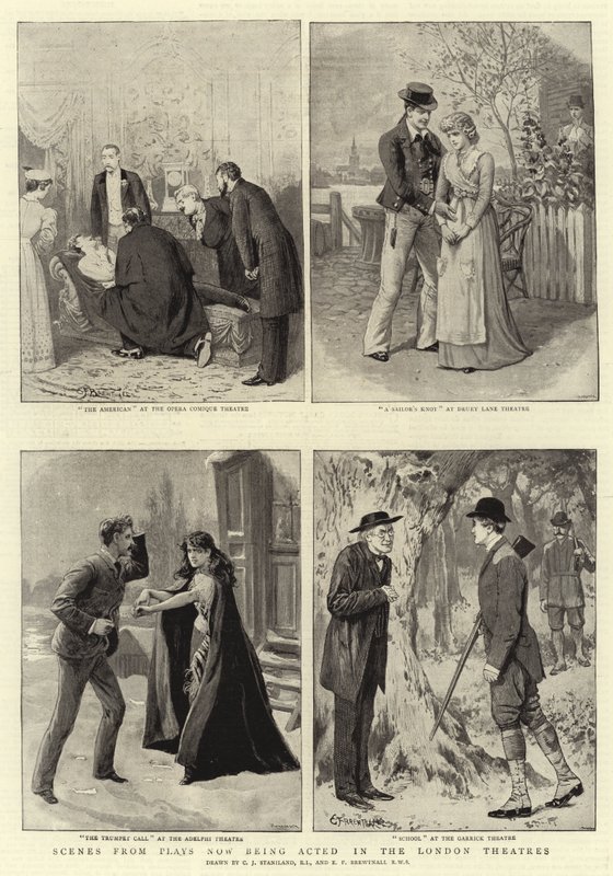 Scènes uit Toneelstukken die nu worden opgevoerd in de Londense Theaters door Charles J. Staniland