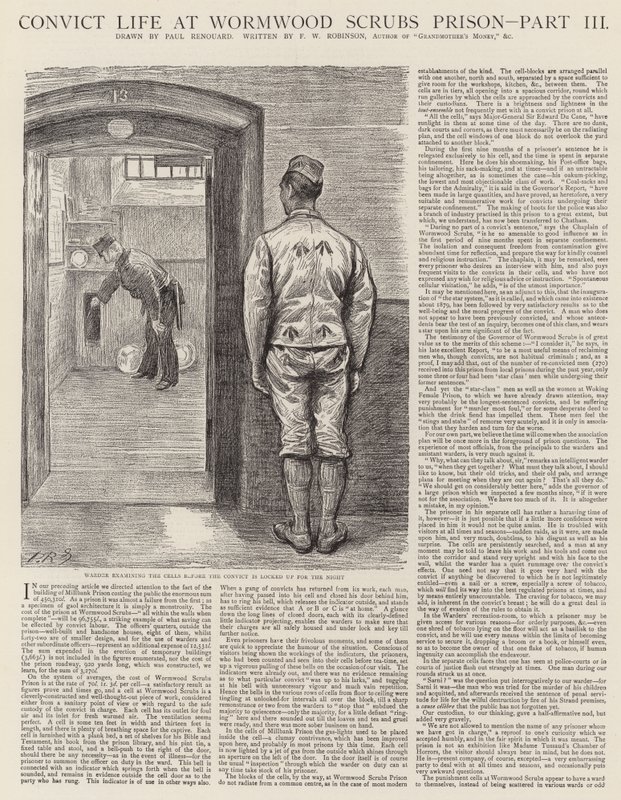 Gevangenisleven in de Wormwood Scrubs gevangenis door Charles Paul Renouard