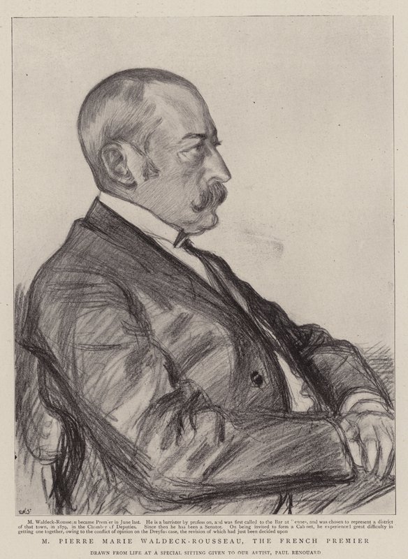 M Pierre Marie Waldeck-Rousseau, de Franse premier door Charles Paul Renouard