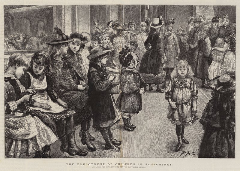 De tewerkstelling van kinderen in pantomimes door Charles Paul Renouard