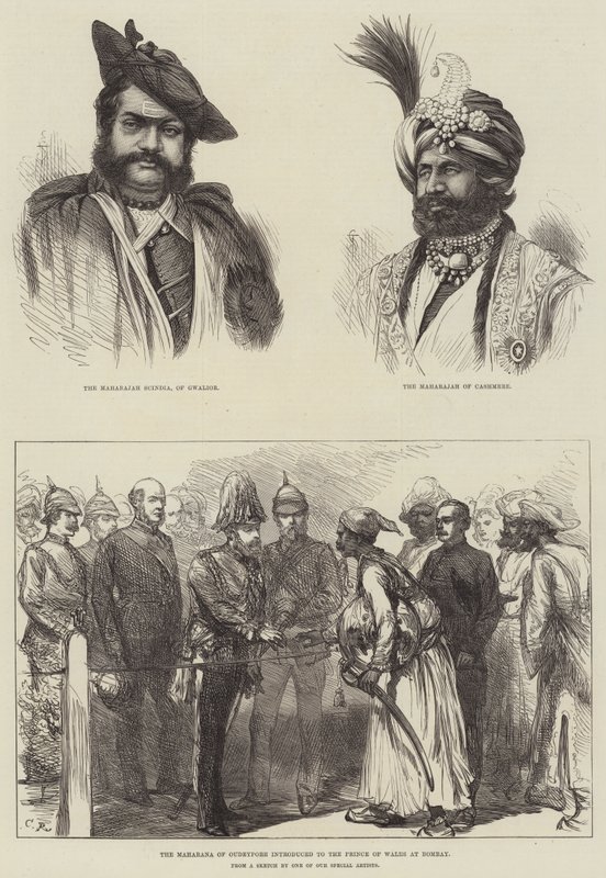 Koninklijk bezoek aan India door Sir John Charles Robinson