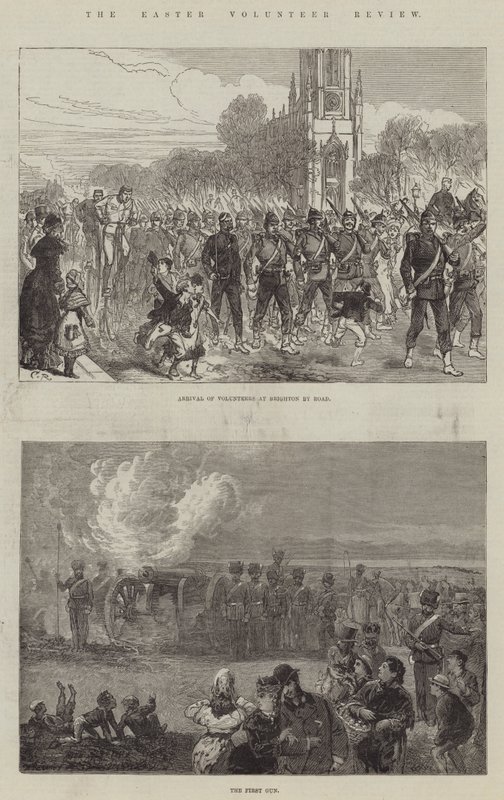 De Paasvrijwilligersparade door Sir John Charles Robinson