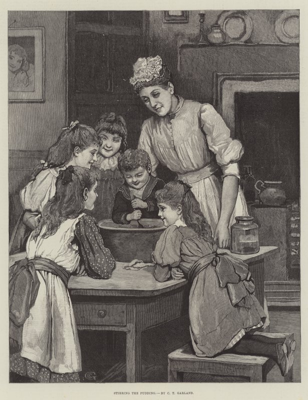 De Pudding Roeren door Charles Trevor Garland