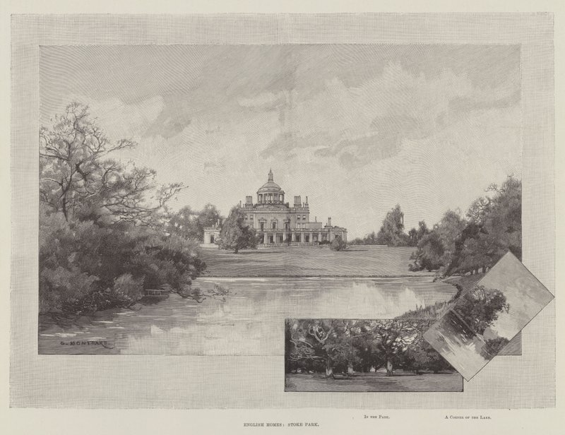 Engelse huizen, Stoke Park door Charles Auguste Loye