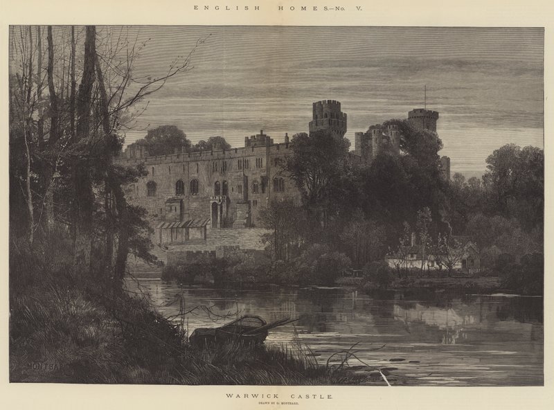 Engelse Huizen, Warwick Kasteel door Charles Auguste Loye