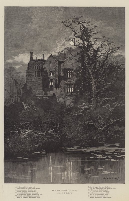 Het Oude Huis Thuis door Charles Auguste Loye