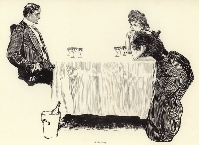 In het Savoy door Charles Dana Gibson