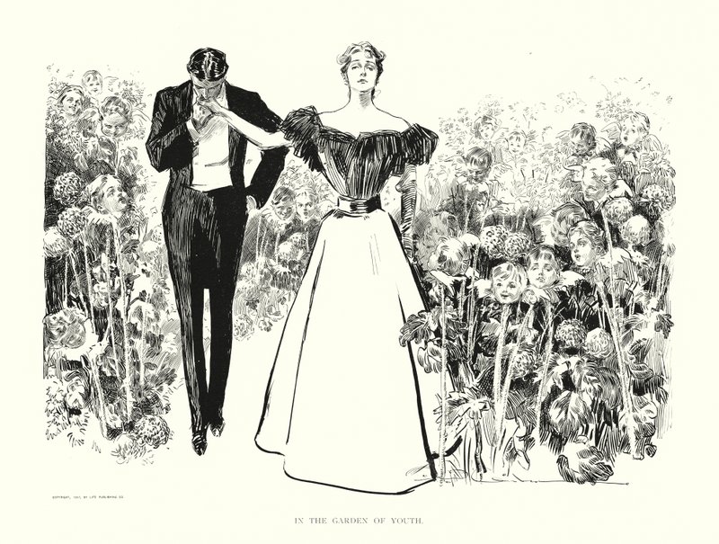 In de Tuin van de Jeugd door Charles Dana Gibson