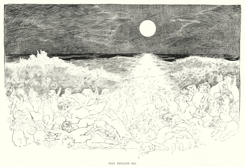 Die rusteloze zee door Charles Dana Gibson