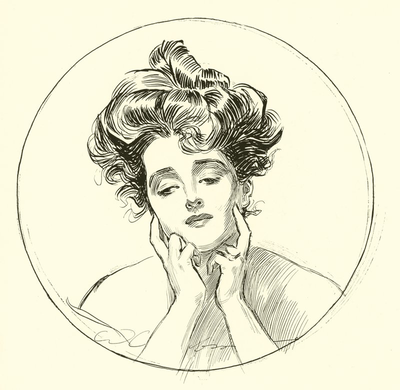 De mooie weduwe door Charles Dana Gibson