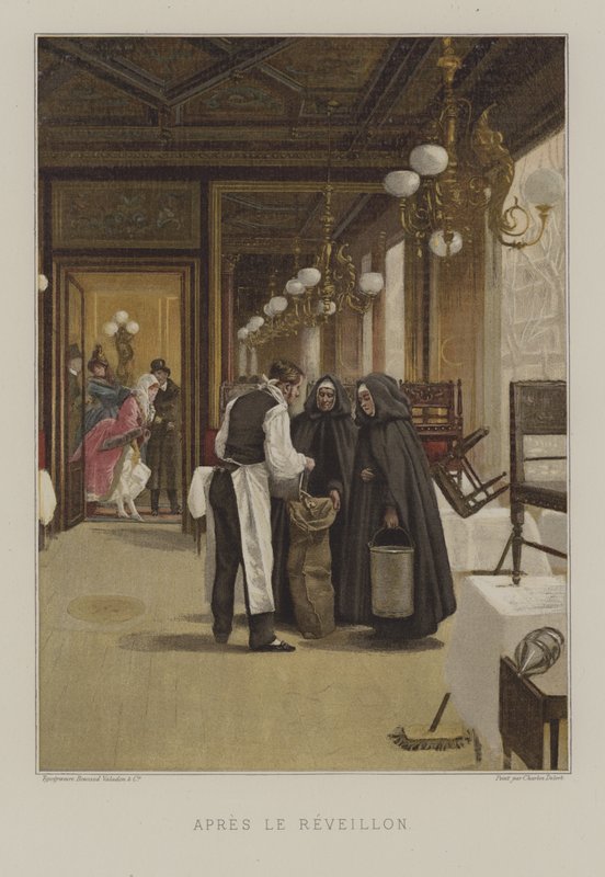 Na het Kerstdiner door Charles Edouard Delort